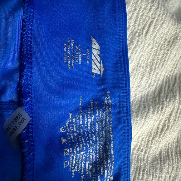 Blue activewear shorts worn once L - Picture 4 of 4